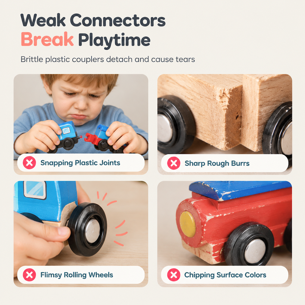 🥳2026 HOT SALE🥳💞50K+ SOLD! 🚂🔢 50% OFF! Magnetic Wooden Number Train Toy – connectable cars, early counting & imaginative floor play. Safe, smooth polished wood for ages 3+! 🛡️💚
