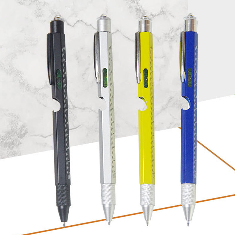 🥳2026 HOT SALE🥳💞50K+ SOLD! 🖊️🔧 50% OFF! 9-in-1 Outdoor Multi-Tool Pen – LED/laser light, screwdrivers, bottle opener, rulers & touchscreen cap. 304 stainless steel, portable clip! 🛡️💪