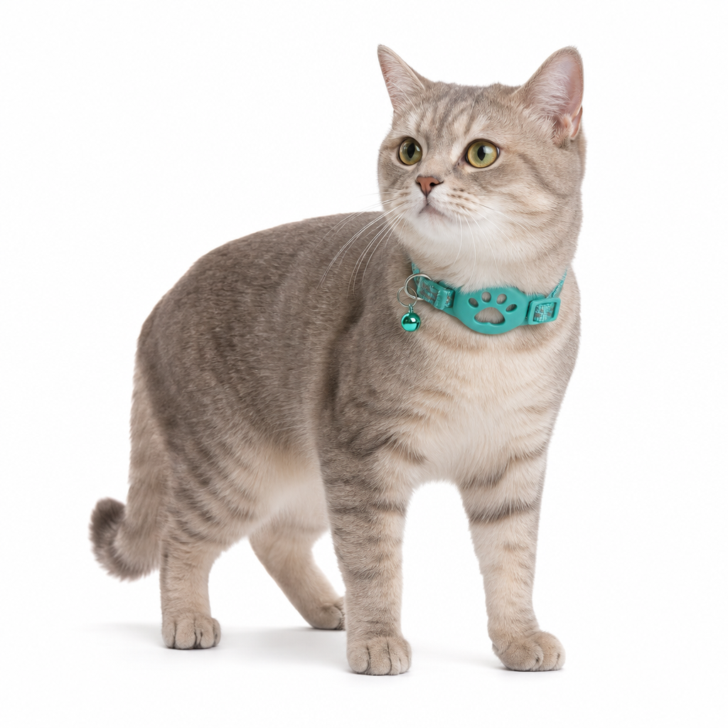 🥳2026 HOT SALE🥳💞50K+ SOLD! 🐱✨ 50% OFF! Reflective Cat Collar with Tracker Holder – breakaway safety buckle, waterproof locator slot & adjustable fit. Never lose your cat again! 🛡️✅