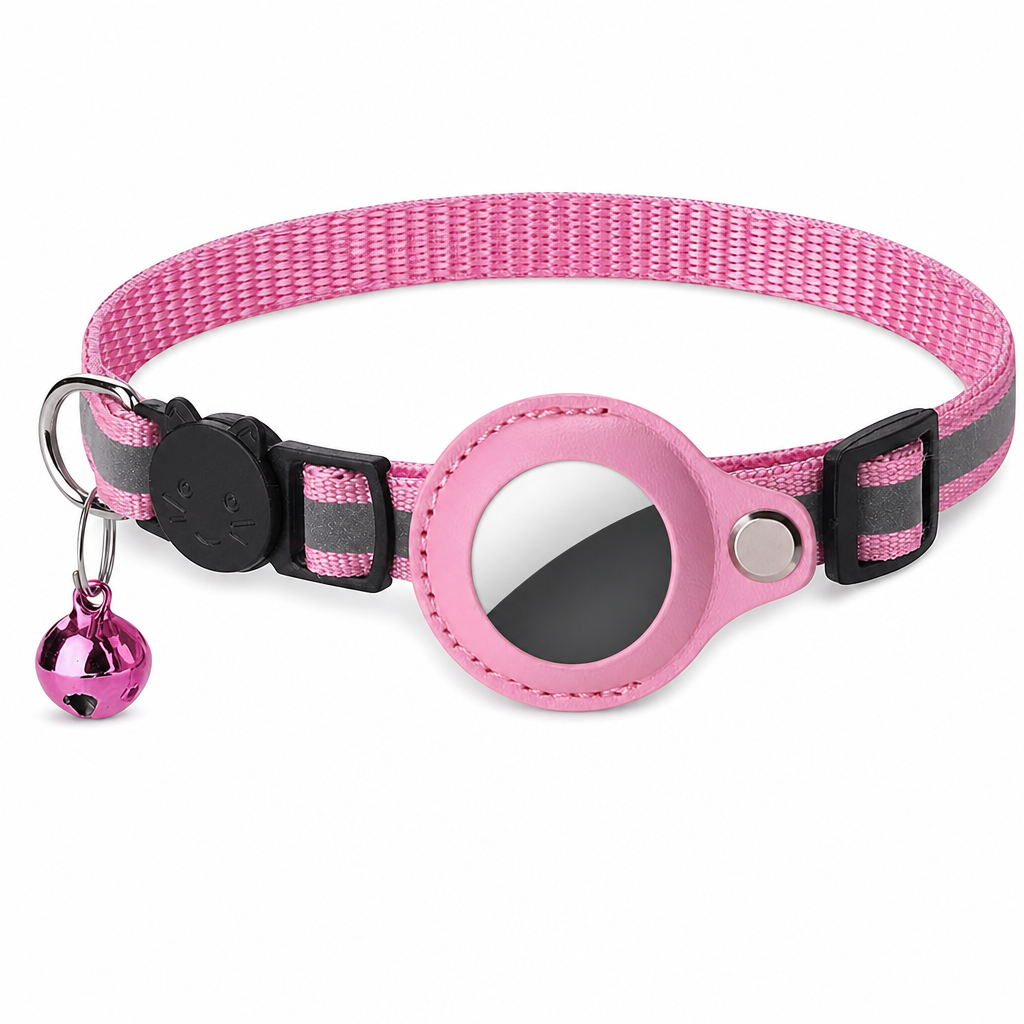 🥳2026 HOT SALE🥳💞50K+ SOLD! 🐱✨ 50% OFF! Reflective Cat Collar with Tracker Holder – breakaway safety buckle, waterproof locator slot & adjustable fit. Never lose your cat again! 🛡️✅