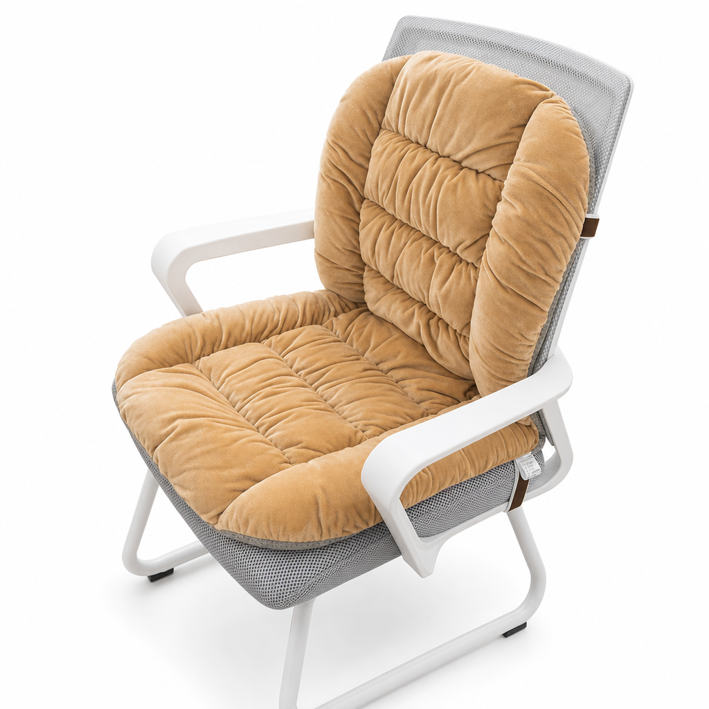 🥳2026 HOT SALE🥳💞50K+ SOLD! 🔥🪑 50% OFF! Winter Heated Seat Cushion with Backrest – dual-zone warmth, smart control, anti-slip & removable cover. Cosy office & study chair comfort! 🛡️✅