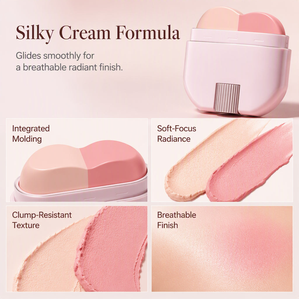🥳2026 HOT SALE🥳💞50K+ SOLD! ✨💄 50% OFF! 2-in-1 Highlighter & Blush Stick – dual-tone sculpting in one stroke, seamless blend & long-lasting glow. Simplify your routine! 🛡️✅