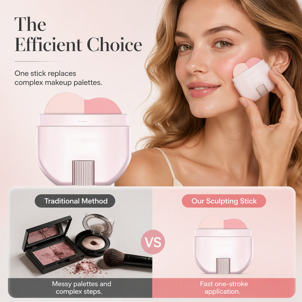 🥳2026 HOT SALE🥳💞50K+ SOLD! ✨💄 50% OFF! 2-in-1 Highlighter & Blush Stick – dual-tone sculpting in one stroke, seamless blend & long-lasting glow. Simplify your routine! 🛡️✅