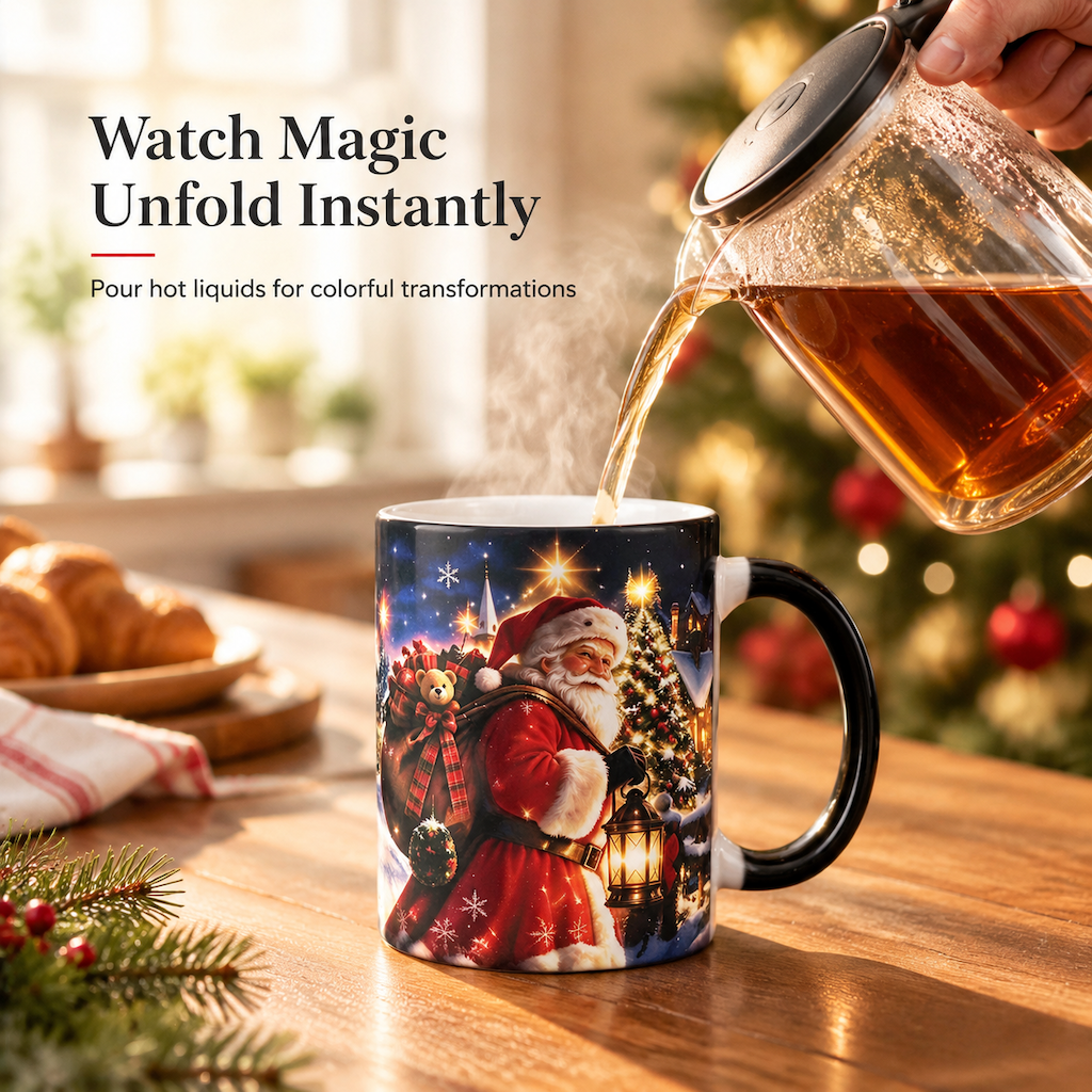 🥳2026 HOT SALE🥳💞50K+ SOLD! 🎅☕ 50% OFF! Heat-Activated Santa Mug – watch Santa magically appear with every hot sip! Thick ceramic & festive joy. Perfect Christmas gift! 🎁✨