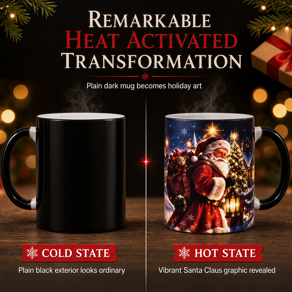 🥳2026 HOT SALE🥳💞50K+ SOLD! 🎅☕ 50% OFF! Heat-Activated Santa Mug – watch Santa magically appear with every hot sip! Thick ceramic & festive joy. Perfect Christmas gift! 🎁✨