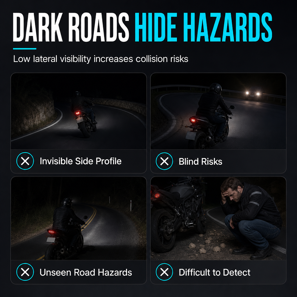 🥳2026 HOT SALE🥳💞50K+ SOLD! 🏍️✨ 50% OFF! Motorcycle LED Angel Wings Projection Lights – ultra-clear ground glow, wide safety warning area. Ride safer at night! 🛡️💪