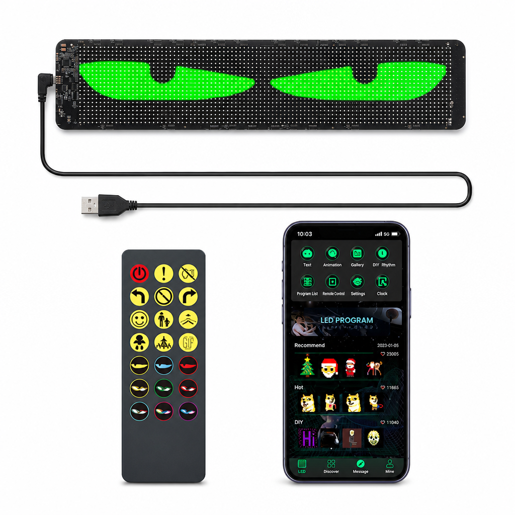 🥳2026 HOT SALE🥳💞50K+ SOLD! 🚗📟 50% OFF! Smart Full-Color LED Car Rear Window Display – Bluetooth app editing, high-brightness LED, IP65 waterproof. Custom messages on the go! 🛡️✨