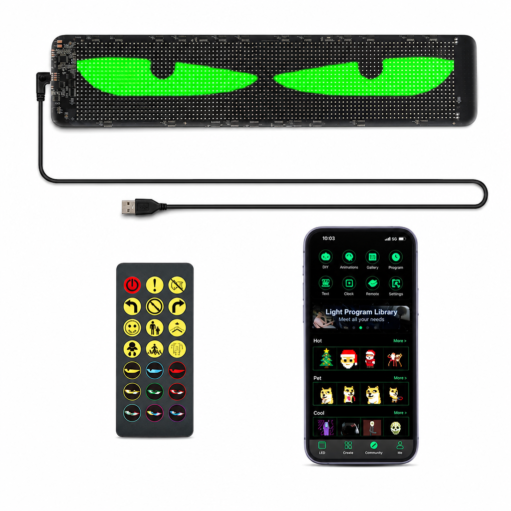 🥳2026 HOT SALE🥳💞50K+ SOLD! 🚗📟 50% OFF! Smart Full-Color LED Car Rear Window Display – Bluetooth app editing, high-brightness LED, IP65 waterproof. Custom messages on the go! 🛡️✨