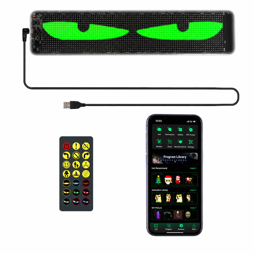 🥳2026 HOT SALE🥳💞50K+ SOLD! 🚗📟 50% OFF! Smart Full-Color LED Car Rear Window Display – Bluetooth app editing, high-brightness LED, IP65 waterproof. Custom messages on the go! 🛡️✨