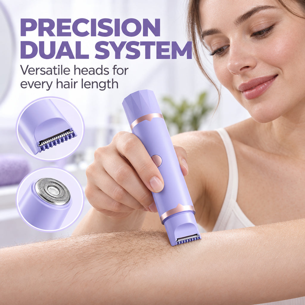 🥳2026 HOT SALE🥳💞50K+ SOLD! ✨🪒 50% OFF! Portable Electric Hair Remover – dual-head body & bikini trimmer, gentle foil mesh & sensitive-area guards. Smooth, painless grooming anywhere! 🛡️💚