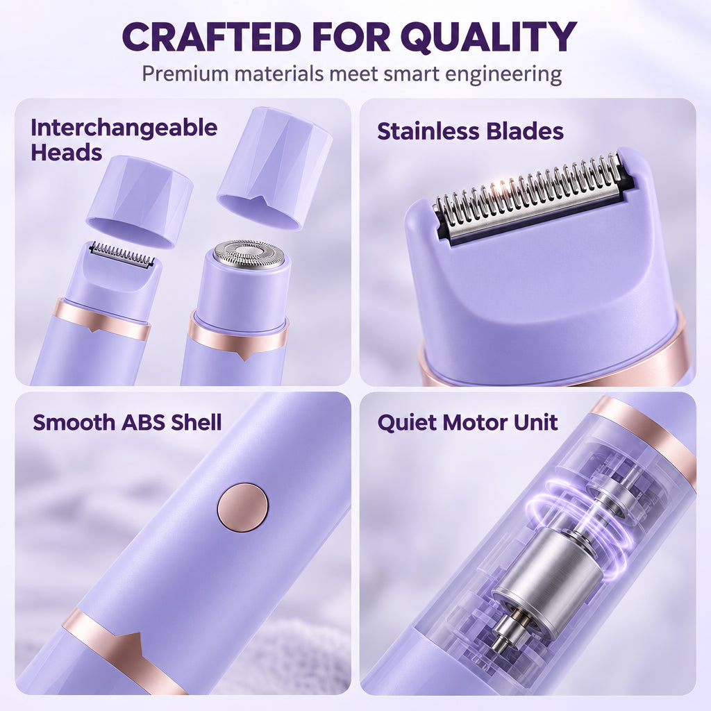 🥳2026 HOT SALE🥳💞50K+ SOLD! ✨🪒 50% OFF! Portable Electric Hair Remover – dual-head body & bikini trimmer, gentle foil mesh & sensitive-area guards. Smooth, painless grooming anywhere! 🛡️💚