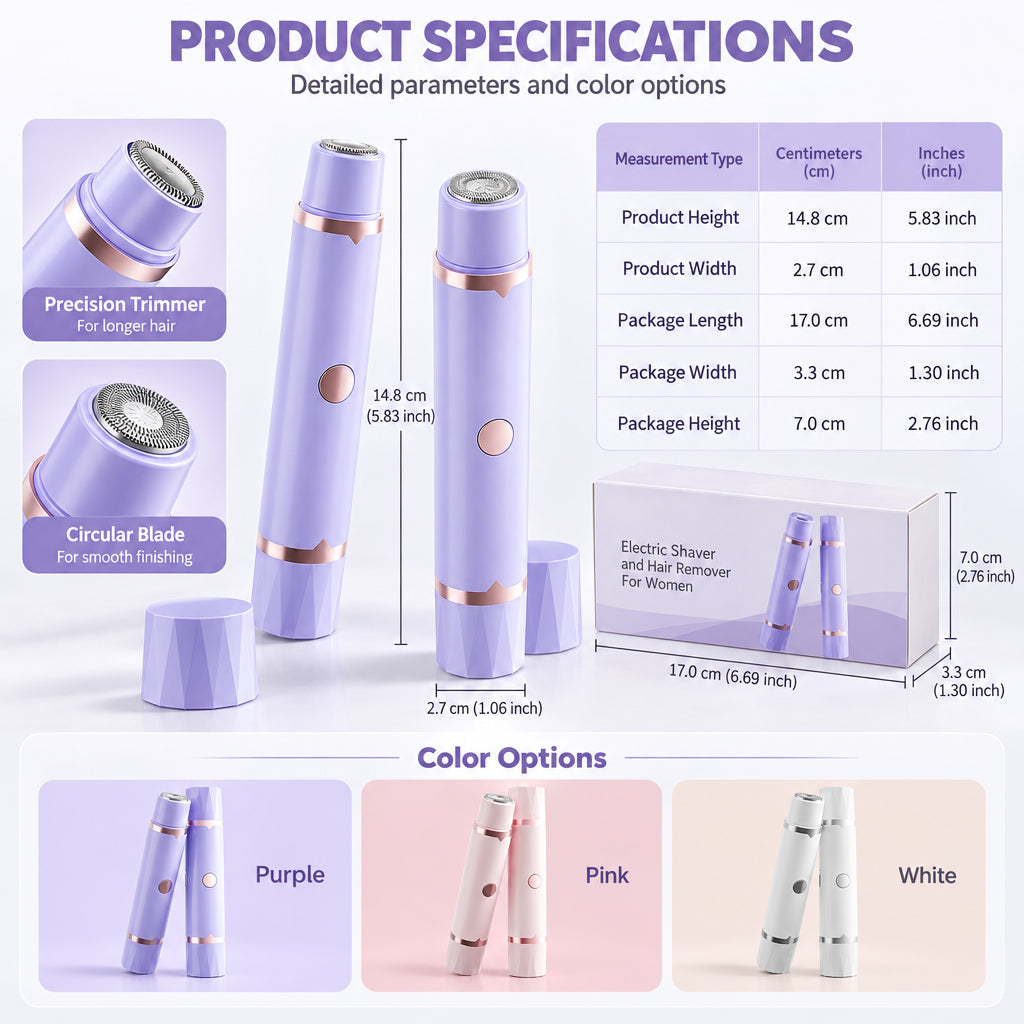 🥳2026 HOT SALE🥳💞50K+ SOLD! ✨🪒 50% OFF! Portable Electric Hair Remover – dual-head body & bikini trimmer, gentle foil mesh & sensitive-area guards. Smooth, painless grooming anywhere! 🛡️💚