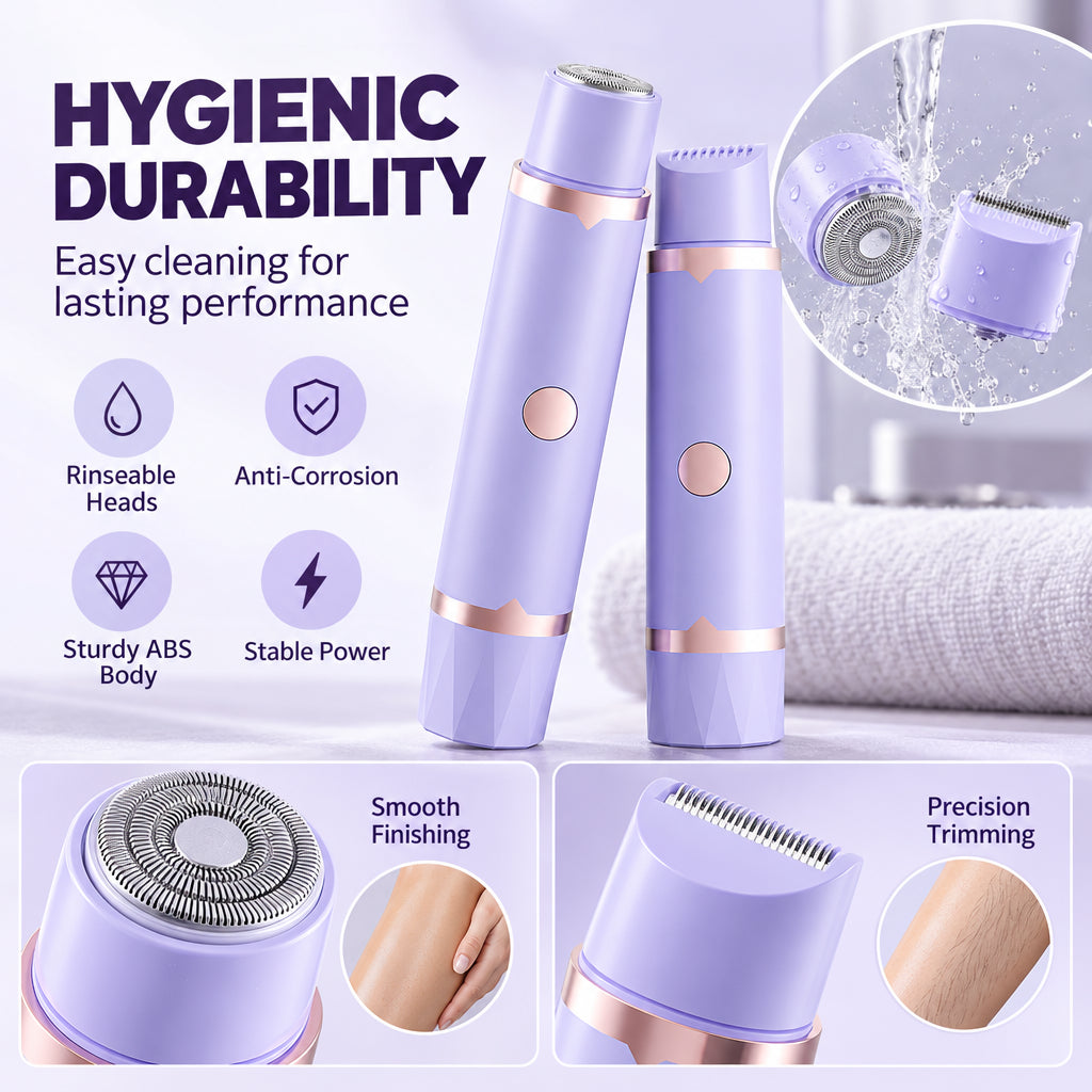 🥳2026 HOT SALE🥳💞50K+ SOLD! ✨🪒 50% OFF! Portable Electric Hair Remover – dual-head body & bikini trimmer, gentle foil mesh & sensitive-area guards. Smooth, painless grooming anywhere! 🛡️💚