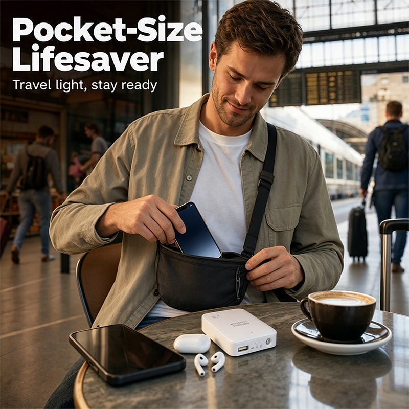 🥳2026 HOT SALE🥳💞50K+ SOLD! 🔋📱 50% OFF! AA-Battery Emergency Power Bank – powered by 4 standard AA batteries, pocket-sized & simple slide-switch control. Stay connected in any emergency! 🛡️✅