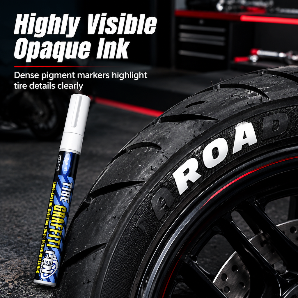 🥳2026 HOT SALE🥳💞50K+ SOLD! 🚗✨ 50% OFF! Quick Drying Tire Marker – waterproof & smudge-resistant ink, instantly restores faded tires. Easy DIY upgrade for cars & bikes! 🛡️💪