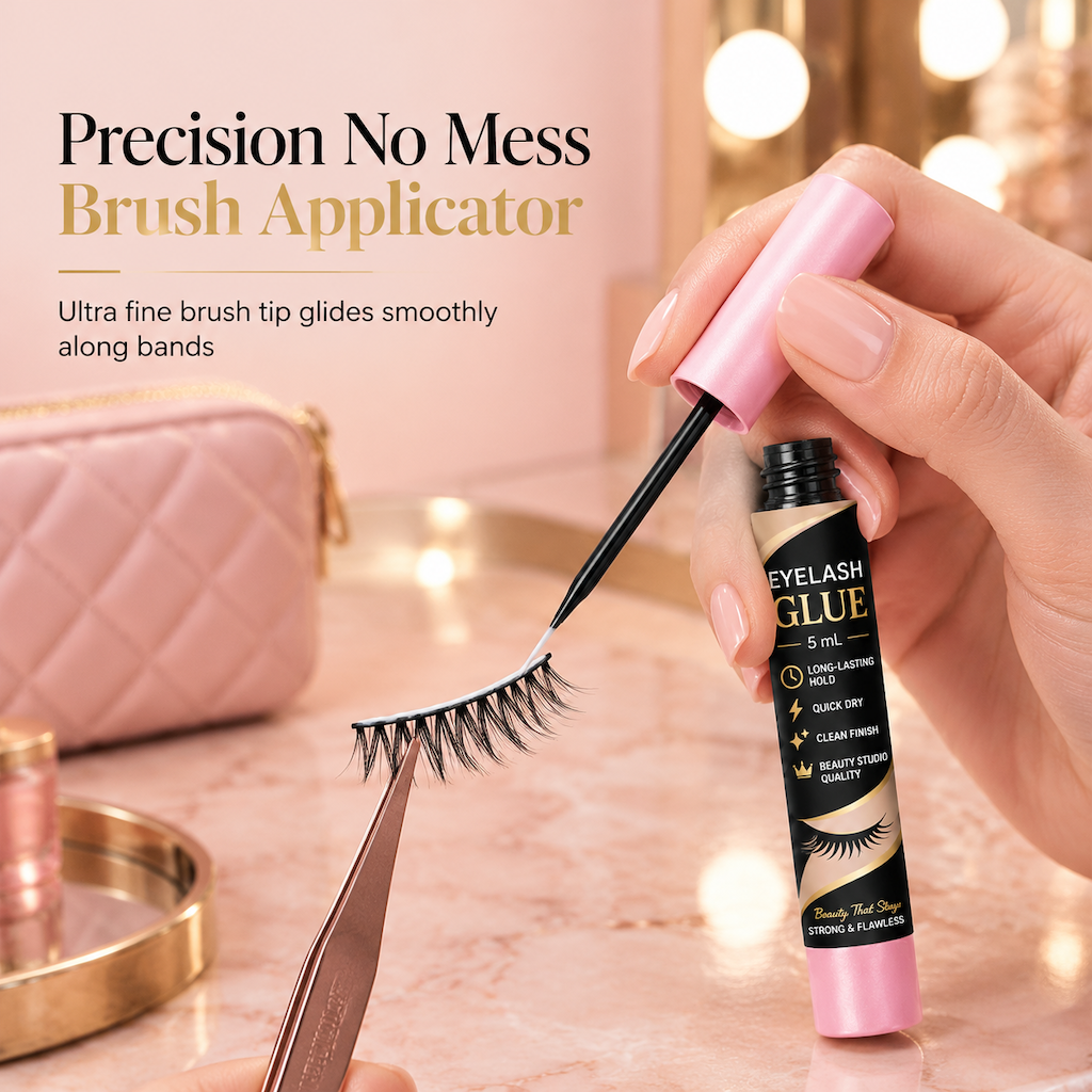 🥳2026 HOT SALE🥳💞50K+ SOLD! 💄✨ 50% OFF! Fast Drying Eyelash Glue – strong waterproof hold, clump-free & natural matte finish. Precision brush keeps lashes secure all day! 🛡️✅