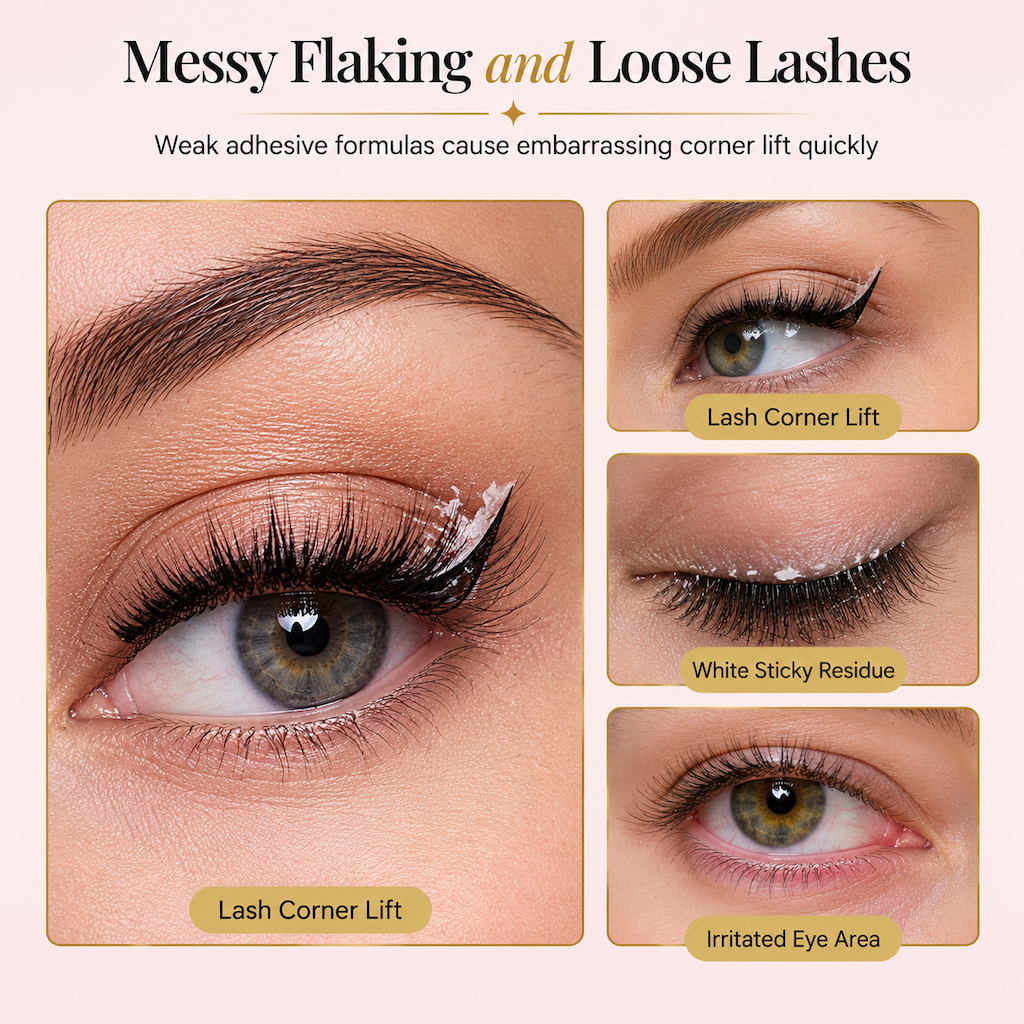 🥳2026 HOT SALE🥳💞50K+ SOLD! 💄✨ 50% OFF! Fast Drying Eyelash Glue – strong waterproof hold, clump-free & natural matte finish. Precision brush keeps lashes secure all day! 🛡️✅