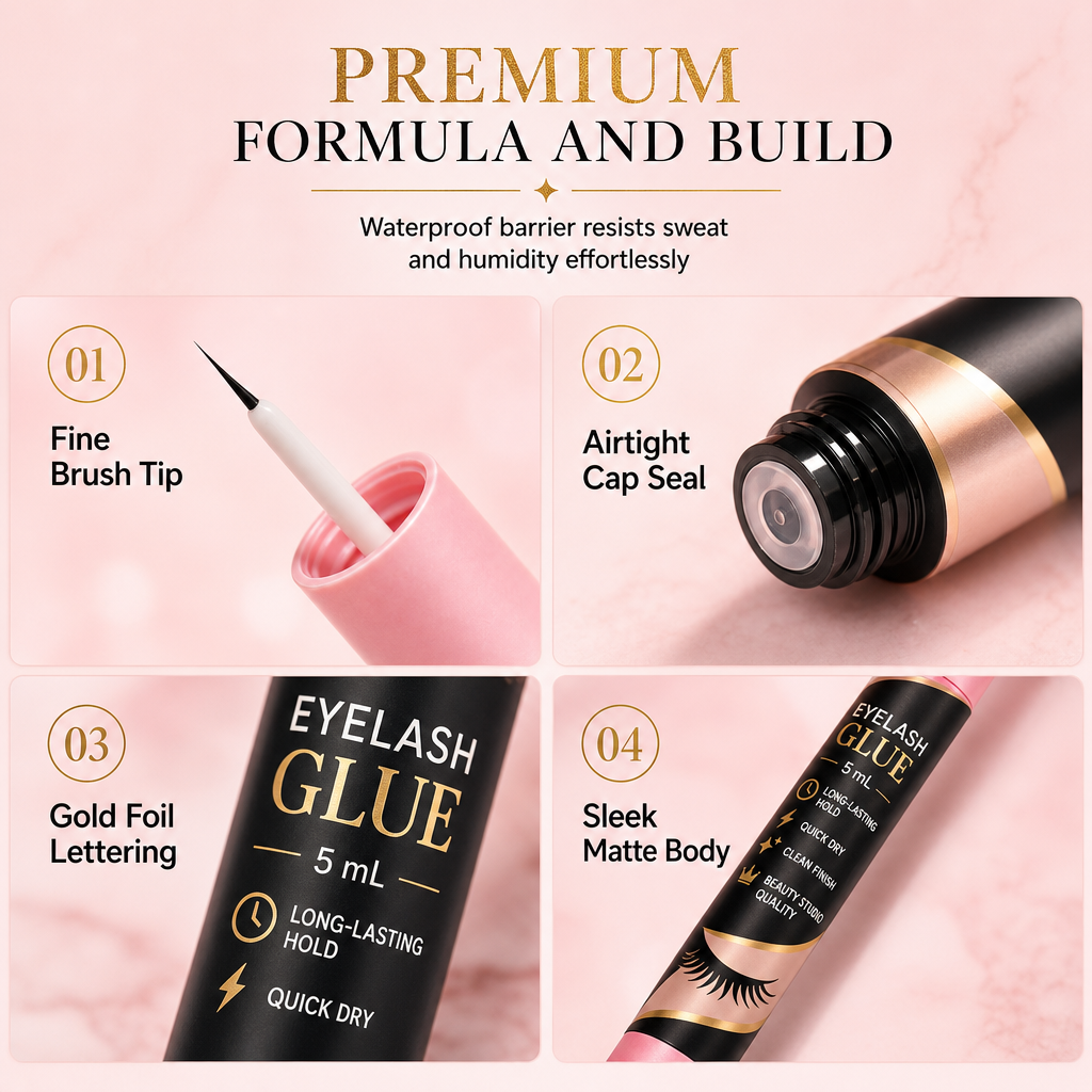 🥳2026 HOT SALE🥳💞50K+ SOLD! 💄✨ 50% OFF! Fast Drying Eyelash Glue – strong waterproof hold, clump-free & natural matte finish. Precision brush keeps lashes secure all day! 🛡️✅