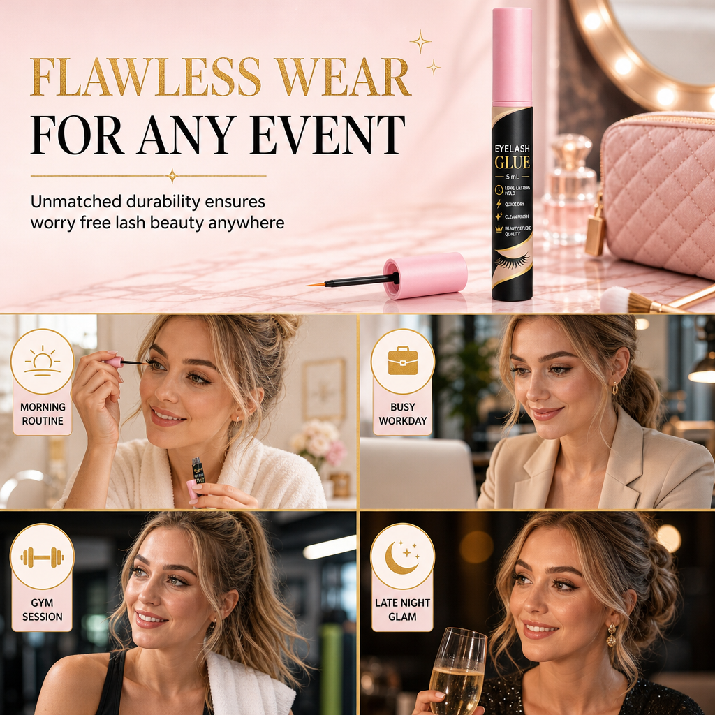 🥳2026 HOT SALE🥳💞50K+ SOLD! 💄✨ 50% OFF! Fast Drying Eyelash Glue – strong waterproof hold, clump-free & natural matte finish. Precision brush keeps lashes secure all day! 🛡️✅