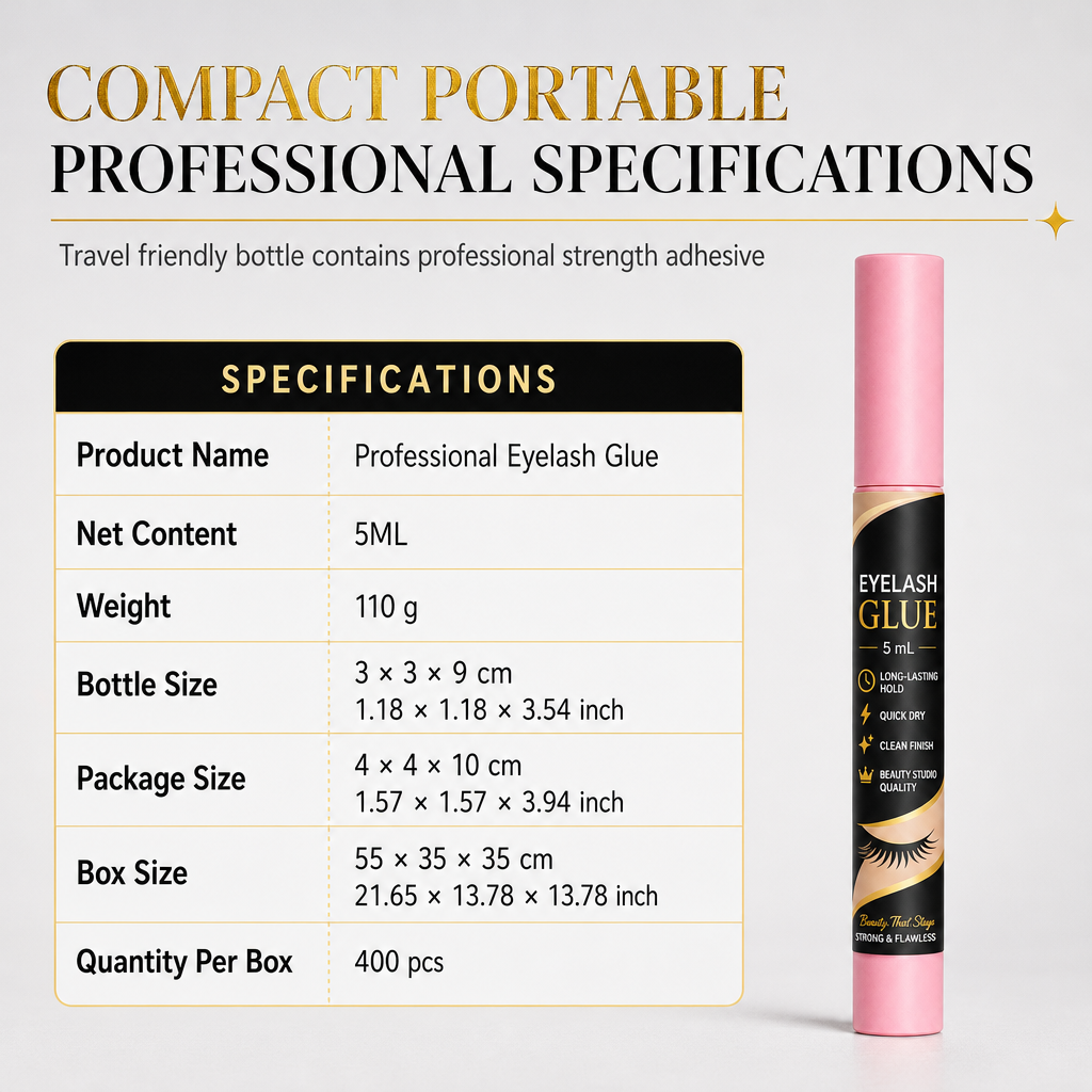 🥳2026 HOT SALE🥳💞50K+ SOLD! 💄✨ 50% OFF! Fast Drying Eyelash Glue – strong waterproof hold, clump-free & natural matte finish. Precision brush keeps lashes secure all day! 🛡️✅