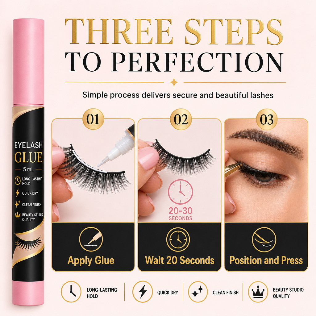 🥳2026 HOT SALE🥳💞50K+ SOLD! 💄✨ 50% OFF! Fast Drying Eyelash Glue – strong waterproof hold, clump-free & natural matte finish. Precision brush keeps lashes secure all day! 🛡️✅