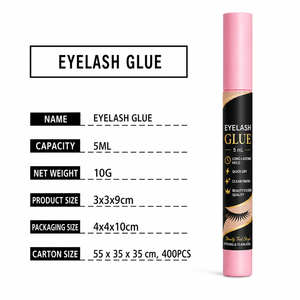 🥳2026 HOT SALE🥳💞50K+ SOLD! 💄✨ 50% OFF! Fast Drying Eyelash Glue – strong waterproof hold, clump-free & natural matte finish. Precision brush keeps lashes secure all day! 🛡️✅