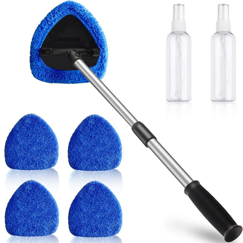 🥳2026 HOT SALE🥳💞50K+ SOLD! 🚗✨ 50% OFF! Windshield Cleaner Tool Kit – extendable 34-54cm & 180° rotating head for hard-to-reach spots. Scratch-free microfiber pads, no streaks! 🛡️✅