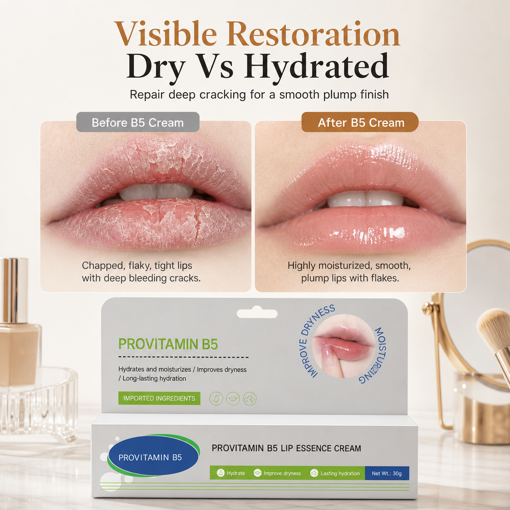 🥳2026 HOT SALE🥳💞50K+ SOLD! 💋💧 50% OFF! Pro-Vitamin B5 Lip Cream – instantly moisturizes dry, cracked lips. Lightweight & non-waxy formula. 30g tube! 🛡️✅