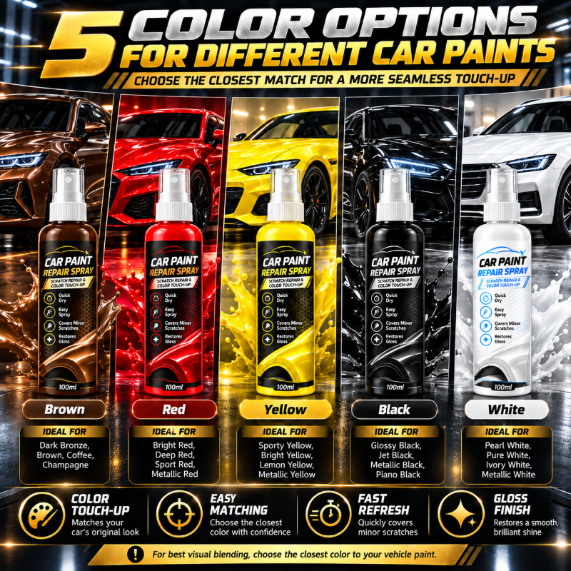 🥳2026 HOT SALE🥳💞50K+ SOLD! 🚗✨ 50% OFF! Car Scratch Repair Spray – quick-dry DIY touch-up, perfectly matches your paint & restores gloss. Hide minor scratches & save on costly repairs! 🛡️✅