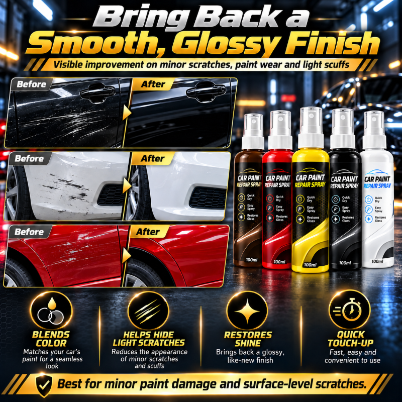 🥳2026 HOT SALE🥳💞50K+ SOLD! 🚗✨ 50% OFF! Car Scratch Repair Spray – quick-dry DIY touch-up, perfectly matches your paint & restores gloss. Hide minor scratches & save on costly repairs! 🛡️✅