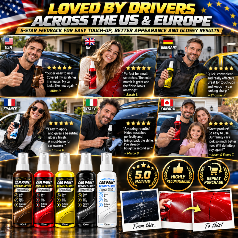 🥳2026 HOT SALE🥳💞50K+ SOLD! 🚗✨ 50% OFF! Car Scratch Repair Spray – quick-dry DIY touch-up, perfectly matches your paint & restores gloss. Hide minor scratches & save on costly repairs! 🛡️✅