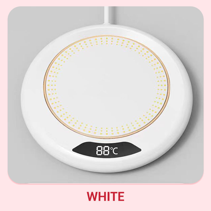 🥳2026 HOT SALE🥳💞50K+ SOLD! ☕🔥 50% OFF! Electric Coffee Mug Warmer – 3-temp touch control keeps drinks hot all day. Fits all flat cups – never drink cold coffee again! 🛡️✅