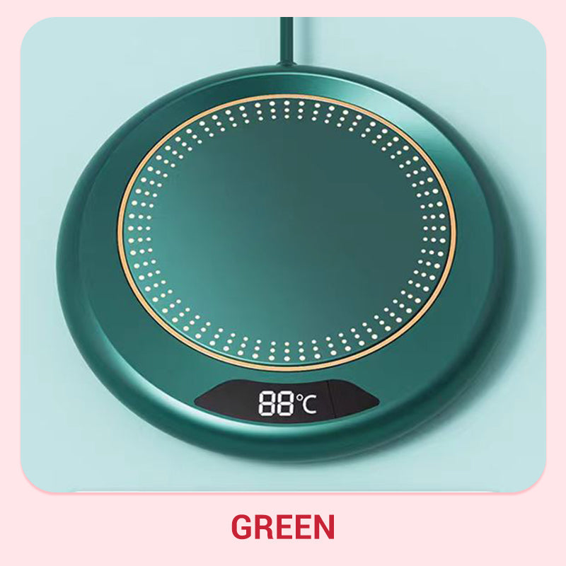 🥳2026 HOT SALE🥳💞50K+ SOLD! ☕🔥 50% OFF! Electric Coffee Mug Warmer – 3-temp touch control keeps drinks hot all day. Fits all flat cups – never drink cold coffee again! 🛡️✅