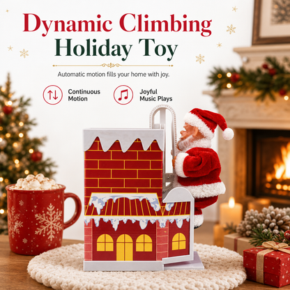 🥳2026 HOT SALE🥳💞50K+ SOLD! 🎄🎅 50% OFF! Animated Climbing Santa Toy – climbs, dances & plays festive music. Brings instant joy to kids & guests this Christmas! ✨💪