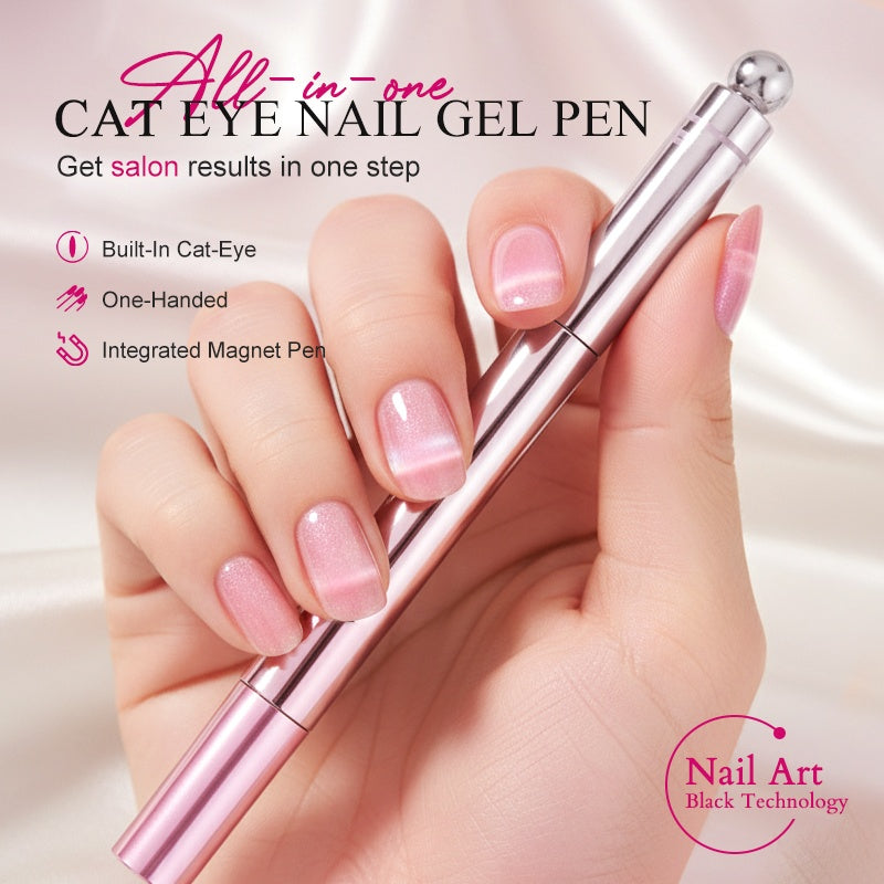 🥳2026 HOT SALE🥳💞50K+ SOLD! 💅✨ 50% OFF! All-in-One Cat Eye Nail Gel Pen – 6-in-1 design with built-in magnet for easy cat-eye art. Nourishes nails & saves salon trips! 🛡️✅