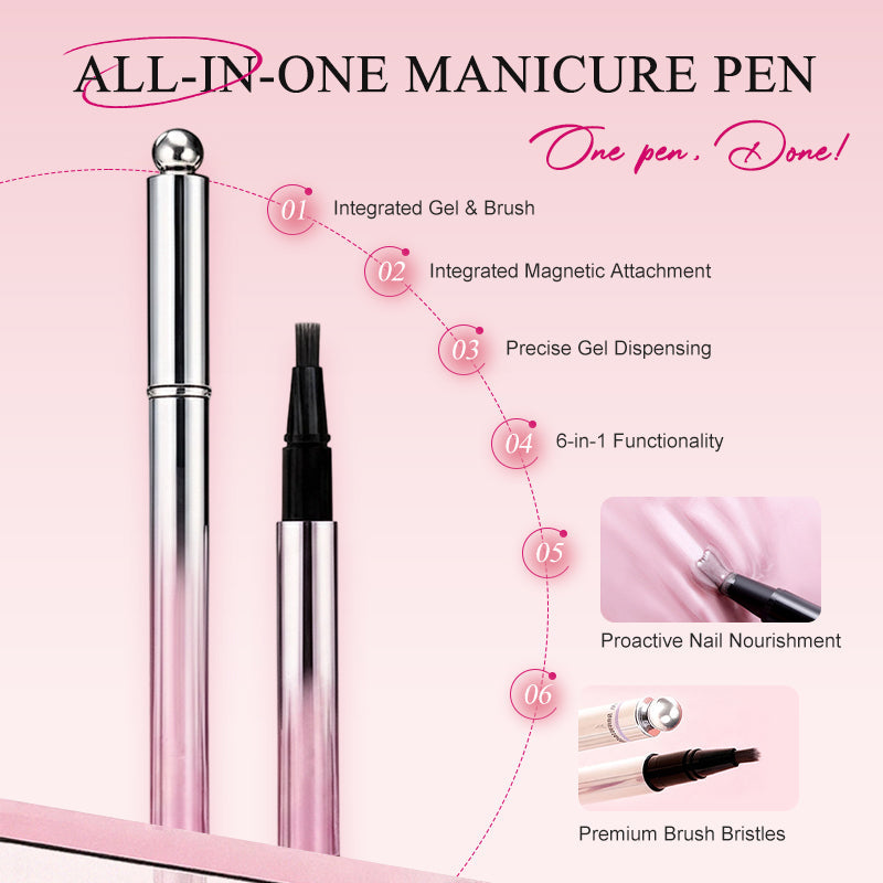 🥳2026 HOT SALE🥳💞50K+ SOLD! 💅✨ 50% OFF! All-in-One Cat Eye Nail Gel Pen – 6-in-1 design with built-in magnet for easy cat-eye art. Nourishes nails & saves salon trips! 🛡️✅