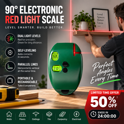 🥳2026 HOT SALE🥳💞50K+ SOLD! 📐🔧 50% OFF! 90° Right-Angle Laser Level Square – infrared line marker for tiling & DIY. Accurate, durable & portable! 🛡️💪