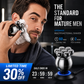 🥳2026 HOT SALE🥳💞50K+ SOLD! 🧔⚡ 50% OFF! Upgrade Multifunctional Shaver – 7D floating close shave, 5 attachments, wireless charging & LED display. Wet & dry, easy clean! 🛡️💪